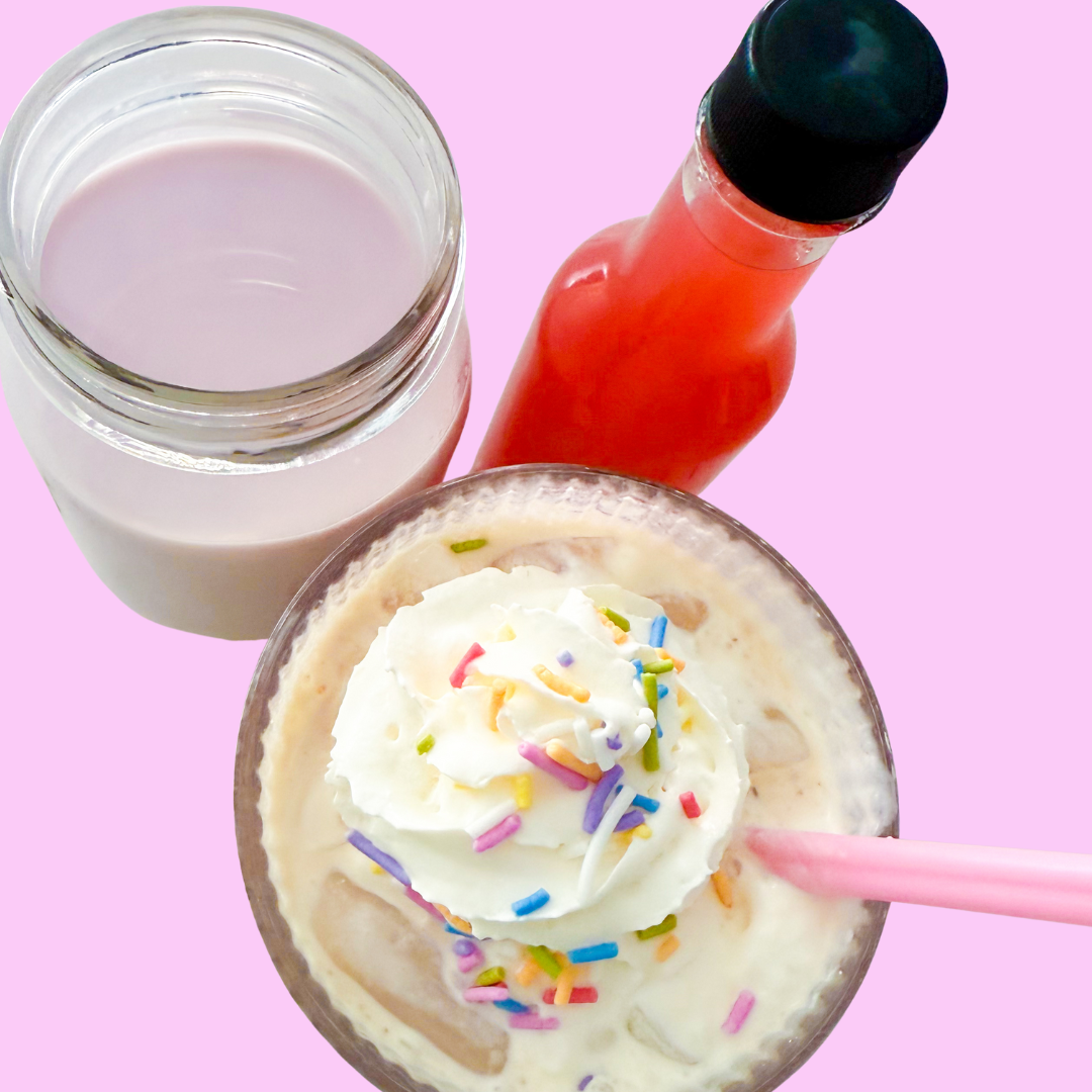 Homemade Birthday Cake Syrup & Creamer