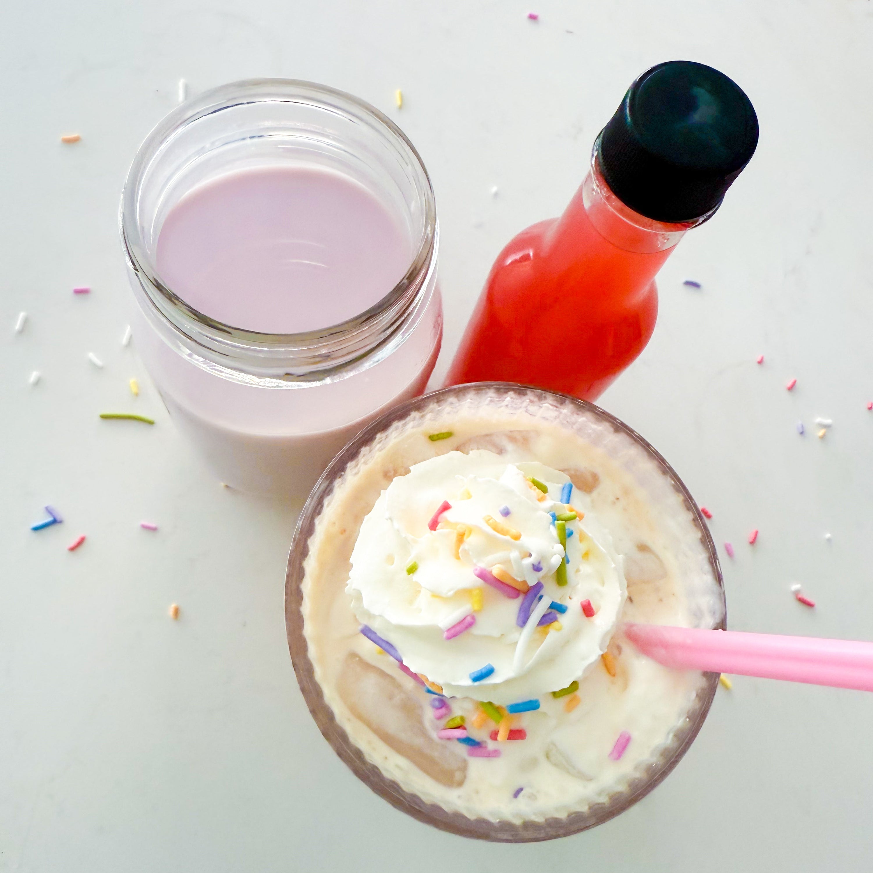 Homemade Birthday Cake Syrup & Creamer