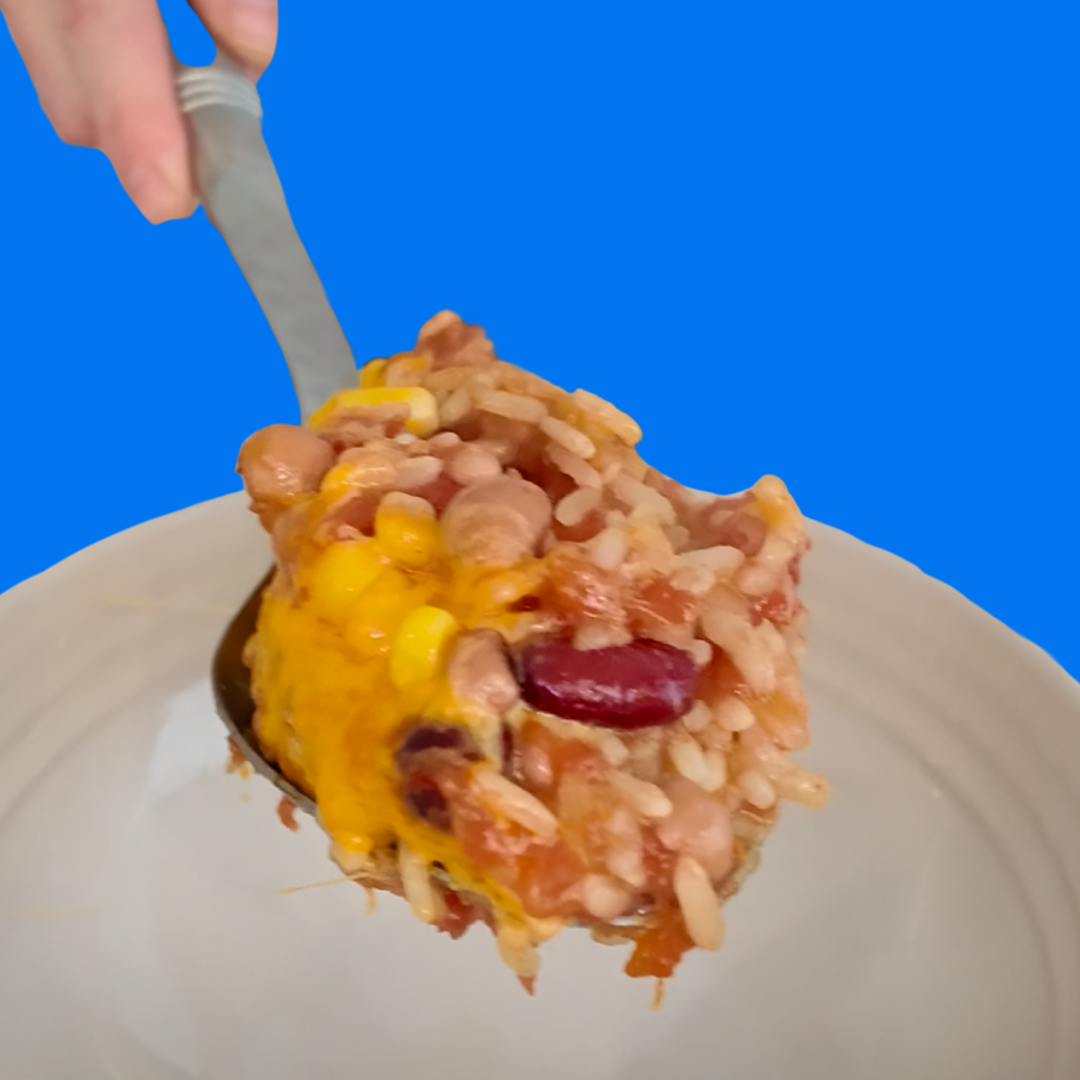 DUMP & BAKE // MEXICAN-INSPIRED BEAN & RICE BAKE