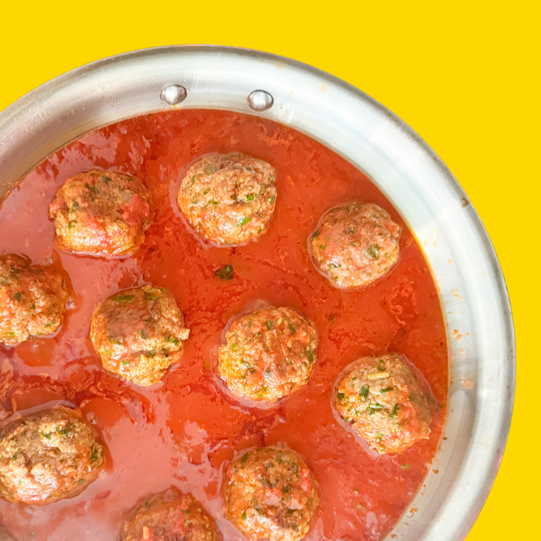Super Easy Hidden Spinach Kosher-Style Meatballs