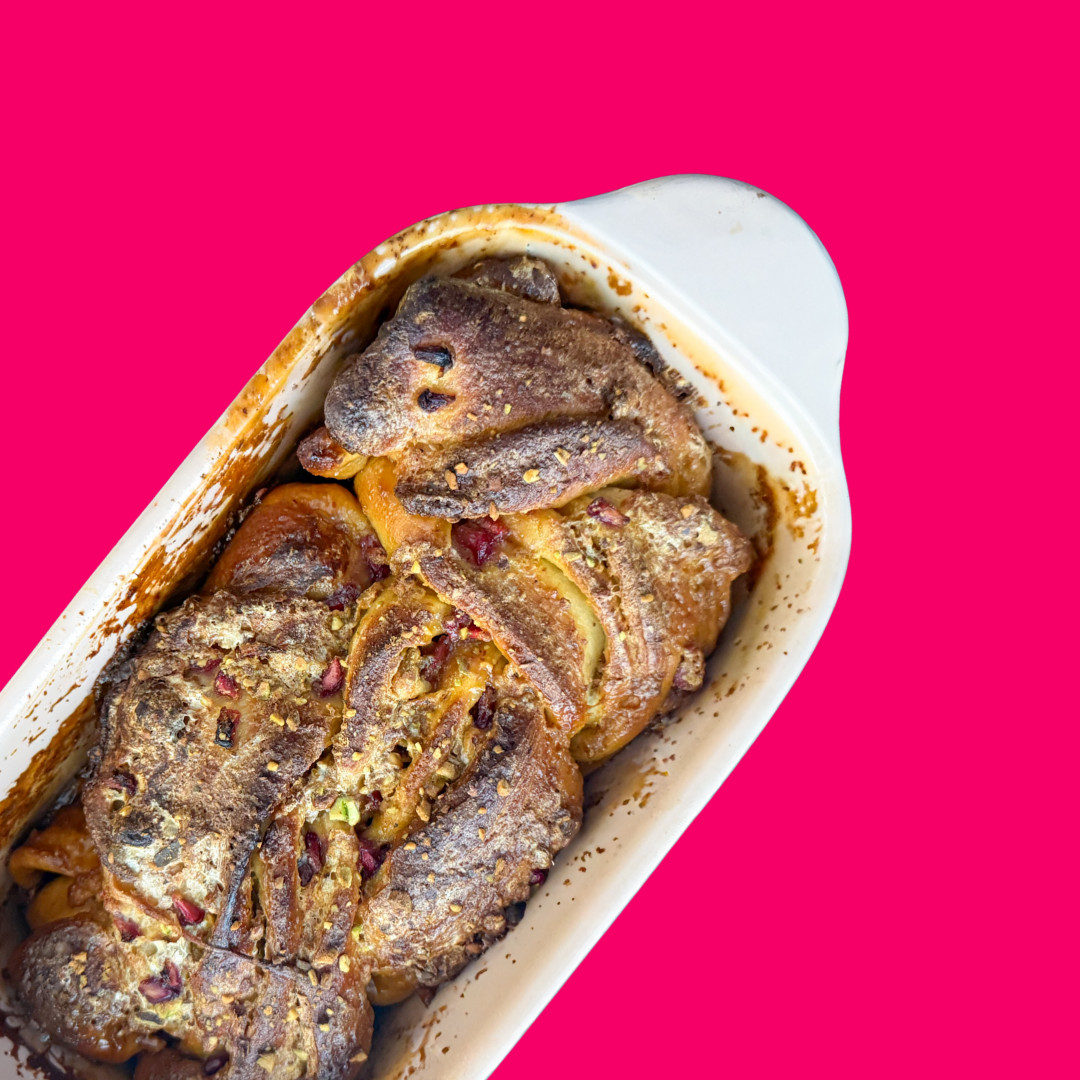 Pomegranate Pistachio Babka